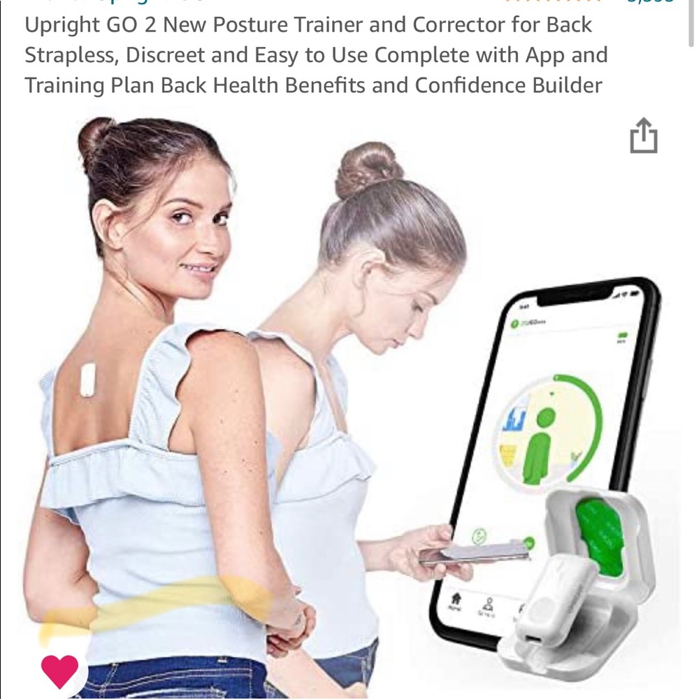 UPRIGHTGO 2 POSTURE TRAINER in box w/ accessories